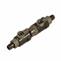 Eheim Doppelhahn mit Schnelltrennkupplung zu Schlauch 19 - 27 mm