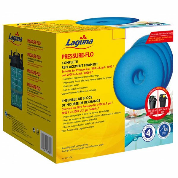 Laguna - Schaumstoffpatrone für Pressure-Flo  5000 und 6000 (4er-Set)
