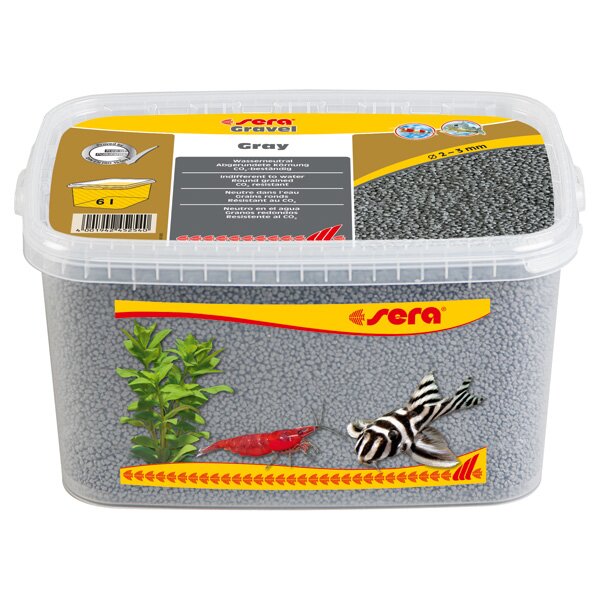 sera Gravel Gray Farbkies 6L 2 - 3 mm