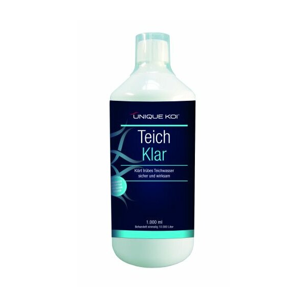 Unique Koi Teichklar  500 ml Kombipräparat Klärt grünes und braunes Wasser 500ml - Sonderpreis -