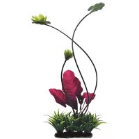 Fluval Chi Ornament Seerose mit roten Blättern