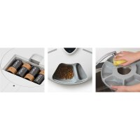 Catit Pixi Smart Futterautomat mit 6 Mahlzeiten für Na? - und Trockenfutter