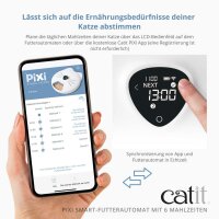 Catit Pixi Smart Futterautomat mit 6 Mahlzeiten für Na? - und Trockenfutter