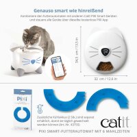 Catit Pixi Smart Futterautomat mit 6 Mahlzeiten für Na? - und Trockenfutter