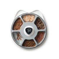 Catit Pixi Smart Futterautomat mit 6 Mahlzeiten für Na? - und Trockenfutter
