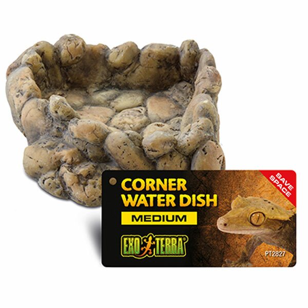 Exo Terra Corner Water Dish Medium 100ml