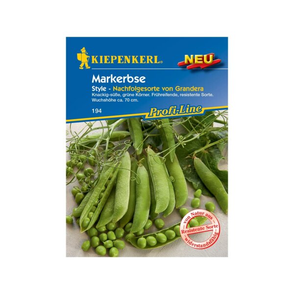 Kiepenkerl 194 Markerbse Style - Nachfolgeesorte von Grandera - Kiepenkerl - Knackig-süße, grüne Körner