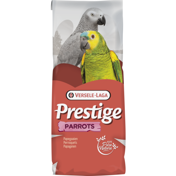 Versele-Laga - Prestige Parrots 15kg  Papagei Mega Obst - Hochwertige Mischung: gepuffte Getreide & getrocknete Früchte