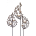 Rostdeko Rankensegel mit Windlichthaltern Stab160cm 1 Stück