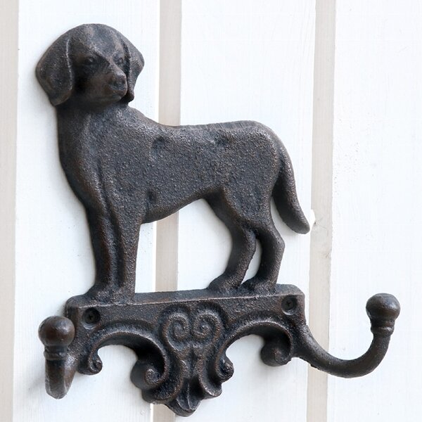 dio Wandhaken Hund Leinenhalter aus Gusseisen