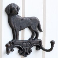 dio Wandhaken Hund Leinenhalter aus Gusseisen