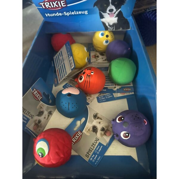 Trixie Hunde-Spielzeug Latex Faces verschiedene Farben -Abverkauf-