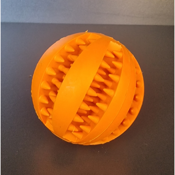Nobby Vollgummiball Dental Fun Orange 7 cm