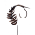 Rostdeko kleines Farnblatt an 6mm Curlstab 130cm