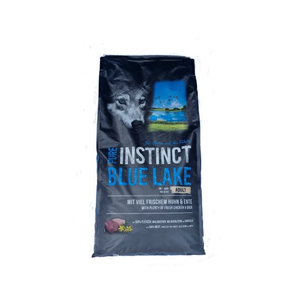 Pure Instinct 12 kg Sack Ad Blue Lake mit Huhn und Ente BL