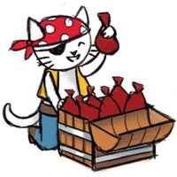 Catit Play Pirates Catnip Tür Kratzer