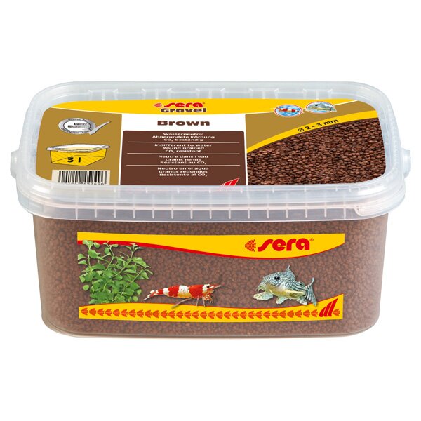 sera Gravel Brown Farbkies 3L 2 - 3 mm