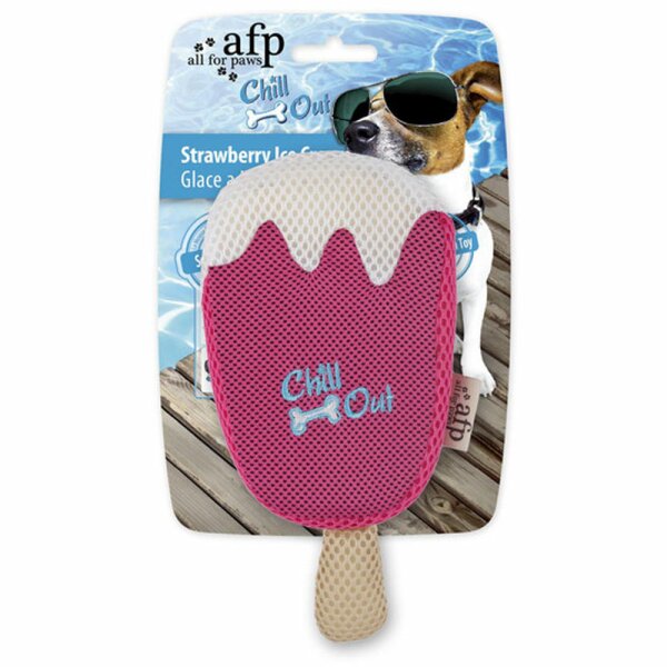 Chill Out Stawberry Ice Cream - cooles Hundespielzeug zum Einfrieren