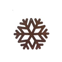 Rostdeko Schneeflocke zum Aufhängen D: 13,5cm