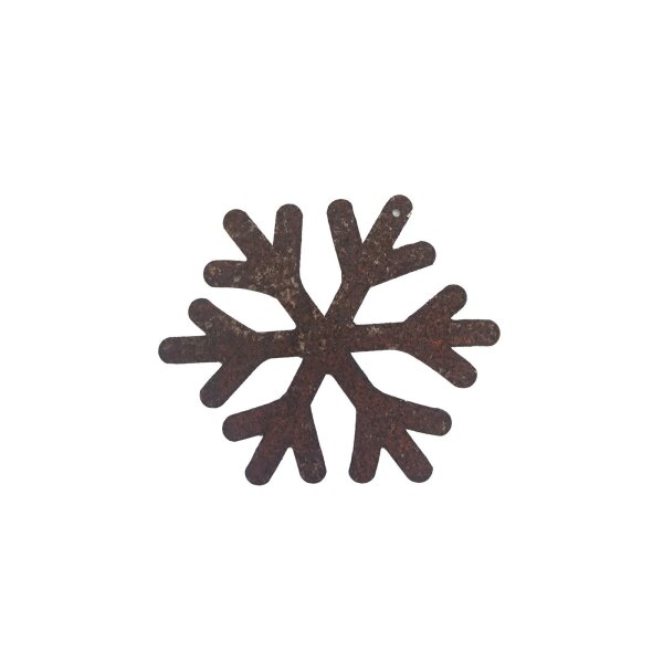 Rostdeko Schneeflocke zum Aufhängen D: 12cm