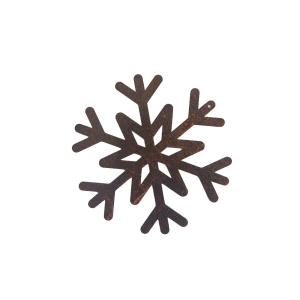 Rostdeko Schneeflocke zum Aufhängen D: 14,2cm