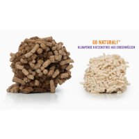 Catit Go Natural Klumpendes Katzenstreu mit Vanilleduft aus Erbsenhülsen Natur 2 x 2,8kg