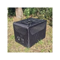 Hochwertige Haustier Transportbox faltbar weich 106x78x80 cm Farbe: schwarz