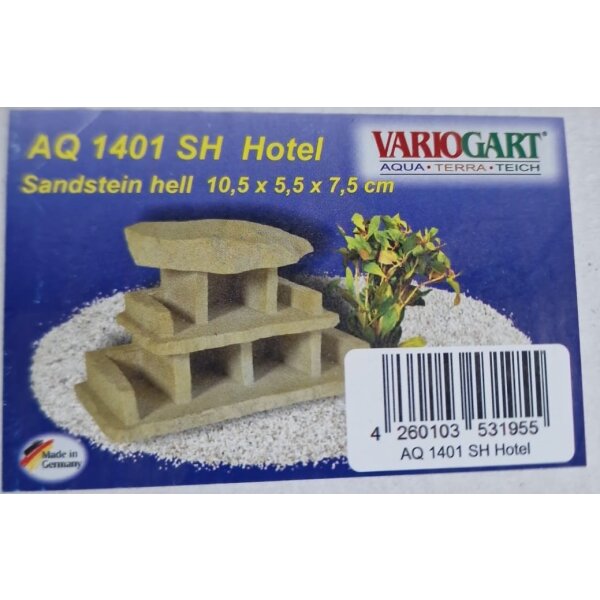 Variogart Garnelenhotel 1, Sandstein Hell 13x11x8 cm