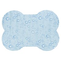 Trixie Kühlmatte Knochenform 85x60cm Farbe hellblau