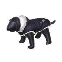 Nobby flauschiger Hundemantel Polar Schwarz 20 cm