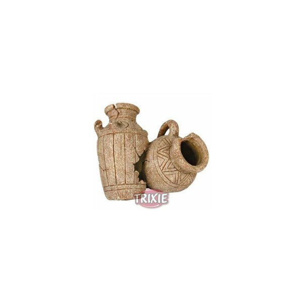 Trixie Dekoration Antik Krüge 18cm aus Polyesterharz für Aquarien