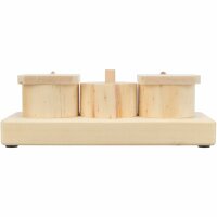 Trixie Snack Cups aus Holz 15x4,5x6cm