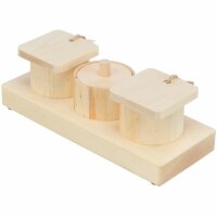 Trixie Snack Cups aus Holz 15x4,5x6cm