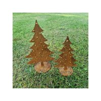 Rostdeko Tannenbaum mit Goldverzierung klein H20cm