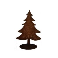 Rostdeko Tannenbaum mit Goldverzierung gro? H25cm