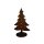 Rostdeko Tannenbaum mit Goldverzierung gro? H25cm