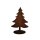 Rostdeko Tannenbaum mit Goldverzierung gro? H25cm