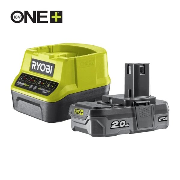 RYOBI Akku 2,0Ah + schnell Ladegerät IN2 RC18120-120