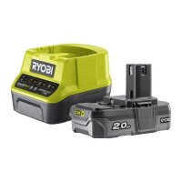 RYOBI Akku 2,0Ah + schnell Ladegerät IN2 RC18120-120