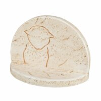 Trixie Gedenkstein mit Katzen Kontur 16x12x7cm creme
