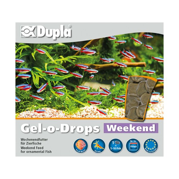 Dupla Gel-o-Drops Weekend 12 x 2 g Wochenendfutter