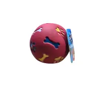 Bubu Pets Hundespielzeug großer Snack Ball rot 15cm
