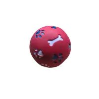 Bubu Pets Hundespielzeug großer Snack Ball rot 15cm