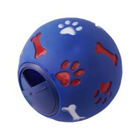 BUBU Pets Hundespielzeug großer Snack Ball blau 15cm