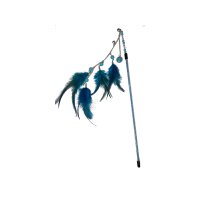 BUBU PETS Deluxe Katzenspielzeug Funkelstab in blau...