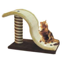 BUBU PETS Katzen Kratzbaum geschwungenes Kratzbrett 33cm