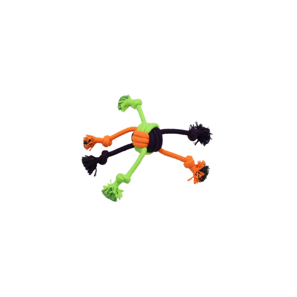 BUBU PETS Hundespielzeug NEON Spinnenball 30cm