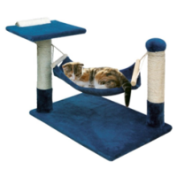 BUBU PETS Katzenkratzbaum mit Hängematte 49cm