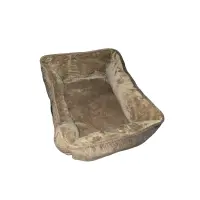 BUBU Pets Hundebett hell braun rechteckig Größe S 50x40x15cm