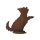 Rostdeko Yorkshire Terrier Yorki auf Platte